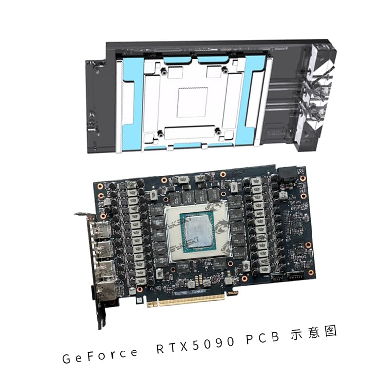 Image of Copper GPU Water Cooling Block GPU Waterblock for Asus TUF Gaming GeForce RTX 5090 D 32GB GDDR7