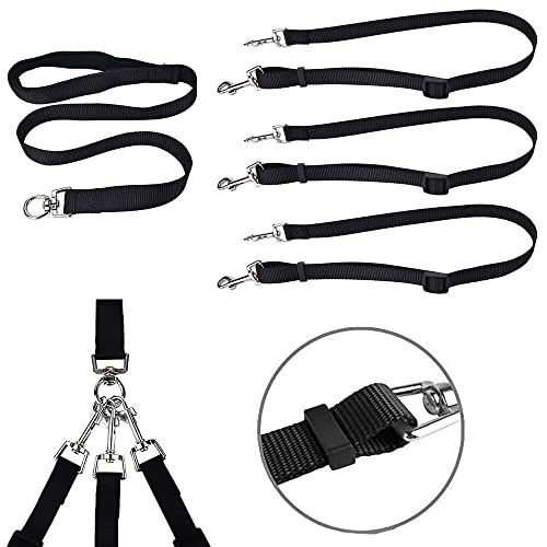 Haustier Hund Führen Leine Kette, Hundeleine Leine, Hundeleine Nylon, 3-in-1-Hundeleinen, Trainieren Joggen, Verstellbar, für Mittlere, Kleine Hunde, Mehrere Haustiere, für 1,2 Oder 3 Hunde (3 in 1)