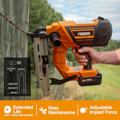 Freeman 20V 9-Gauge Cordless Fencing Stapler