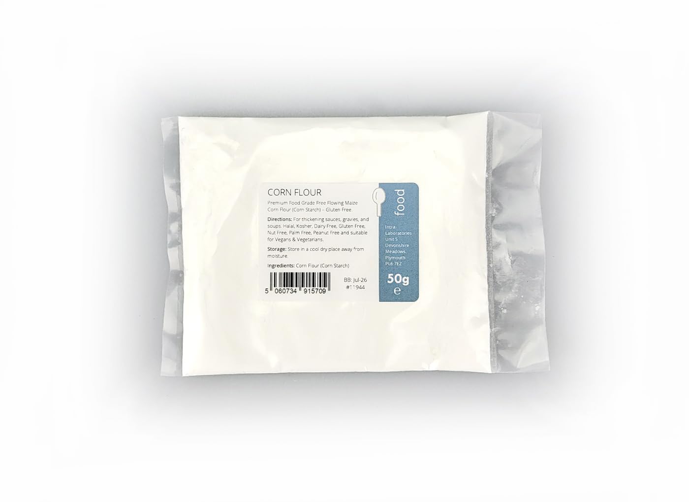 Premium Maize Cornflour, Ultra-Fine, Gluten-Free Thickening Powder, 50g