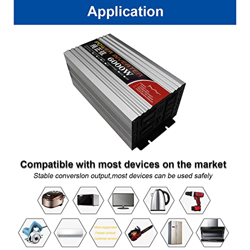 Onduleur à onde sinusoïdale pure avec écran LCD et protection de sécurité intégrée - 4