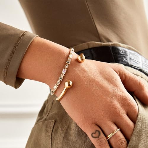 Kayden Bracelet for Women - Trendy, Chic, & Hypoallergenic Gold-Plated Tennis Bracelet W/Cubic Zirconia Stones3