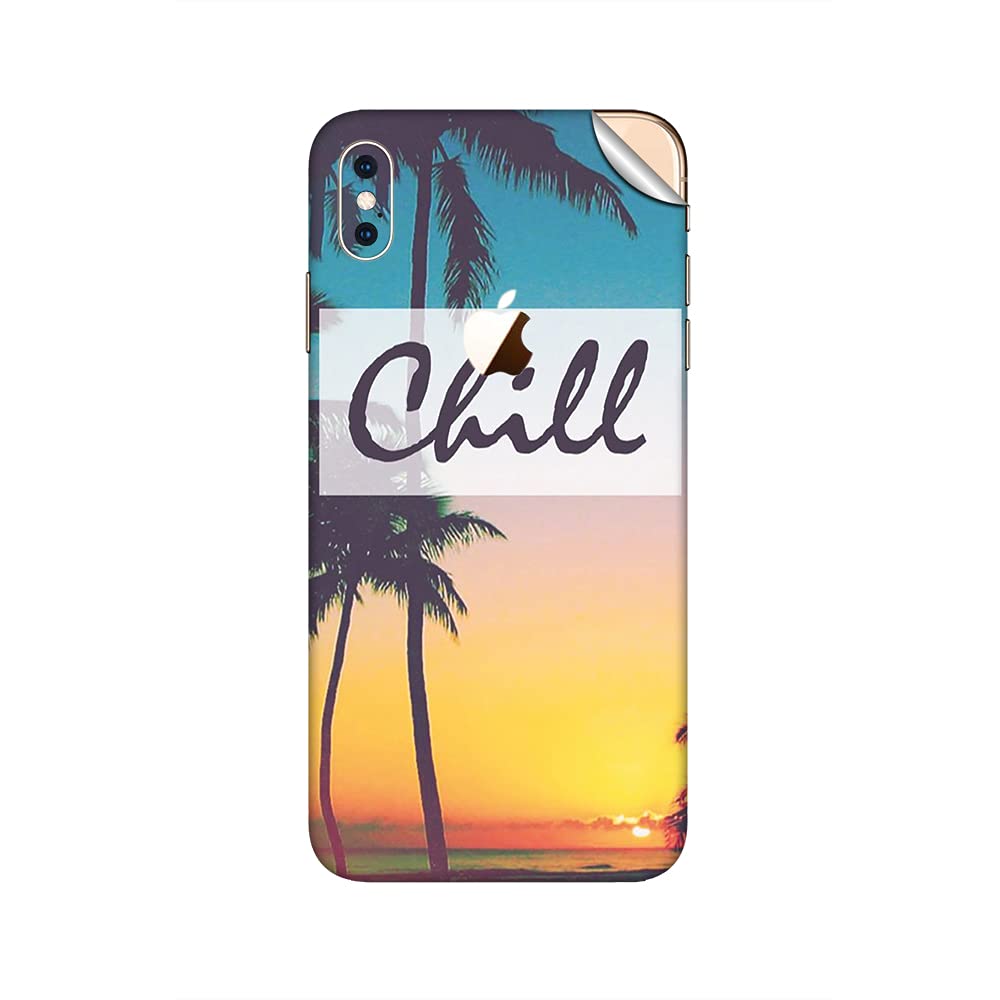 GADGETS WRAP Printed Vinyl Skin Sticker Decal for Apple iPhone Xs Max - chill Beach