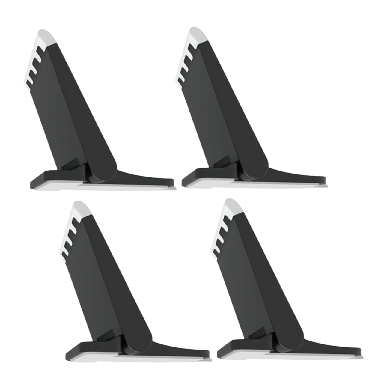 DOITOOL 4 Juegos Soporte De Enfriamiento De La Computadora Soportes para Portátiles Elevador Ergonómico para Laptop Tableta Tablet Stand Tablet Holder Ascensor Portátil Abs Black 4 Uds * 4
