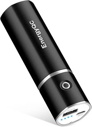 EnergyQC Cargador portátil delgado 2, batería externa ultracompacta de 5000 mAh, compatible con iPhone, Samsung Galaxy, Airpods y más, azul