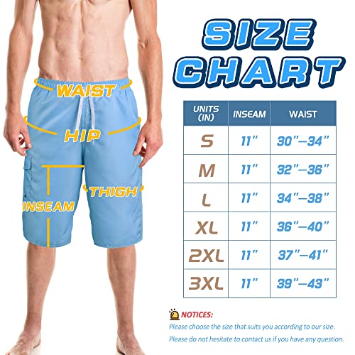 Image of Mens Swimming Trunks Swim Trunks Quick Dry Swim Shorts with Mesh Lining Funny Swimwear Bathing Suits