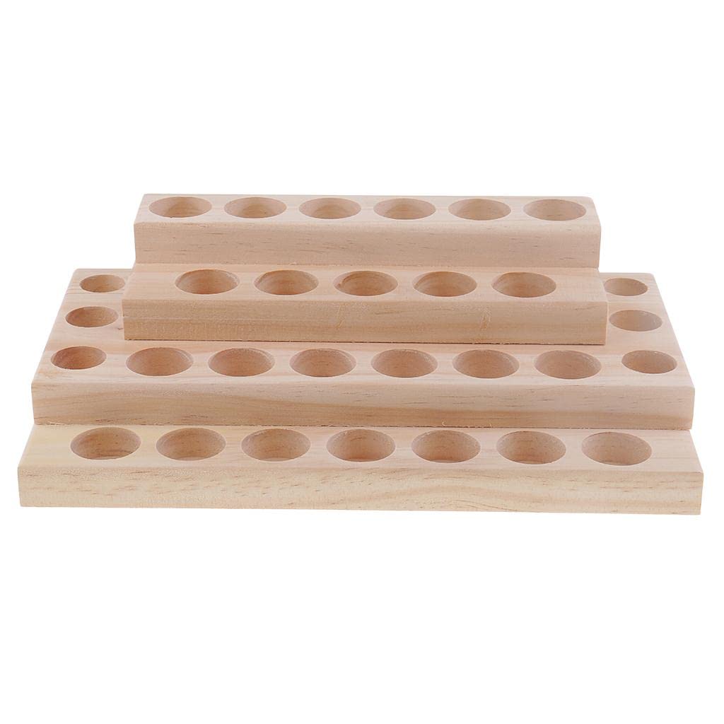 Losa Wooden Essential Oil Display Stand Rack 4 Tiers Organizer Can Hold 30 Bottle-picture-14