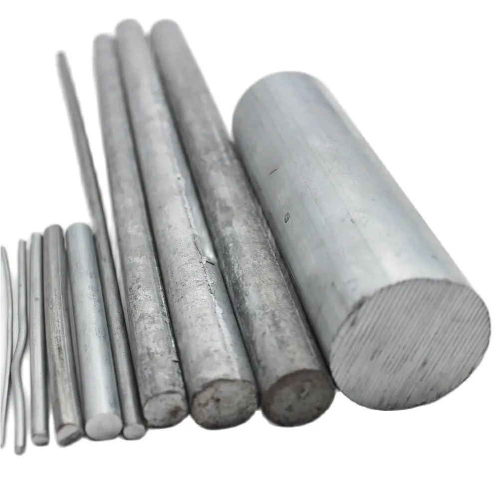 Präzisions-Zinkstab, massiver Rundstab, 2–70 mm Durchmesser, 100–1000 mm Länge, industriell, 1 Stück(200x8mm)