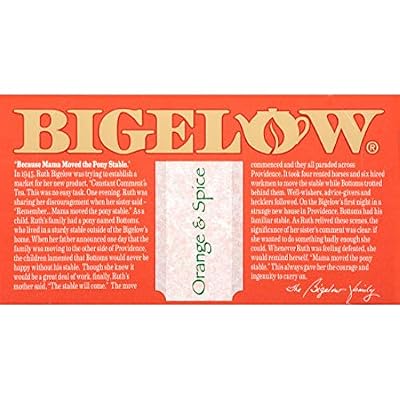 Bigelow Tea Orange and Spice Tea, 20 ct (Pack of 2)