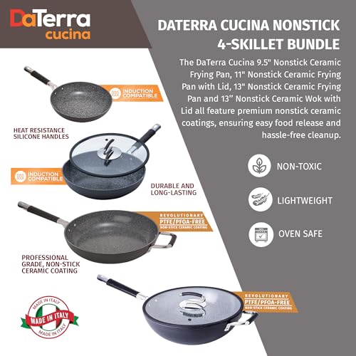 Set de 4 sartenes DaTerra Cucina cerámicas con wok miniatura 2