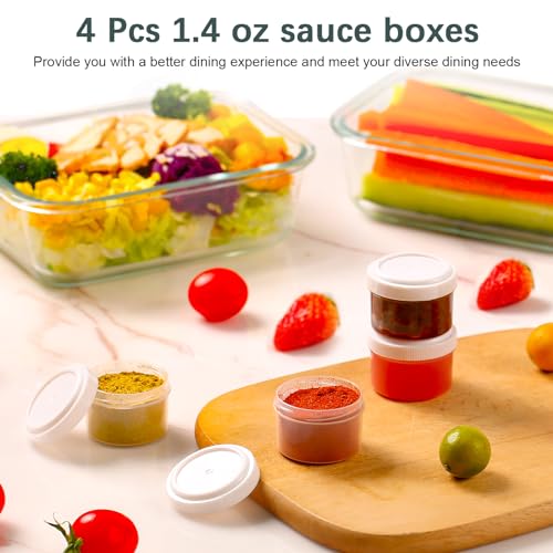 24 Pcs Glass Food Storage Containers with Lids, Leak Proof Glass Meal Prep Containers Set, Glass Storage Containers with Lids, Airtight Glass Lunch Bento Boxes, Microwave, Freezer and Dishwasher Safe - Thumbnail 7
