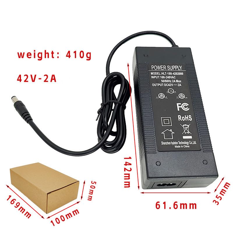 Charger for HX X7 X8 Electric Scooter 42V 2A Battery Charger Replacement Accessories