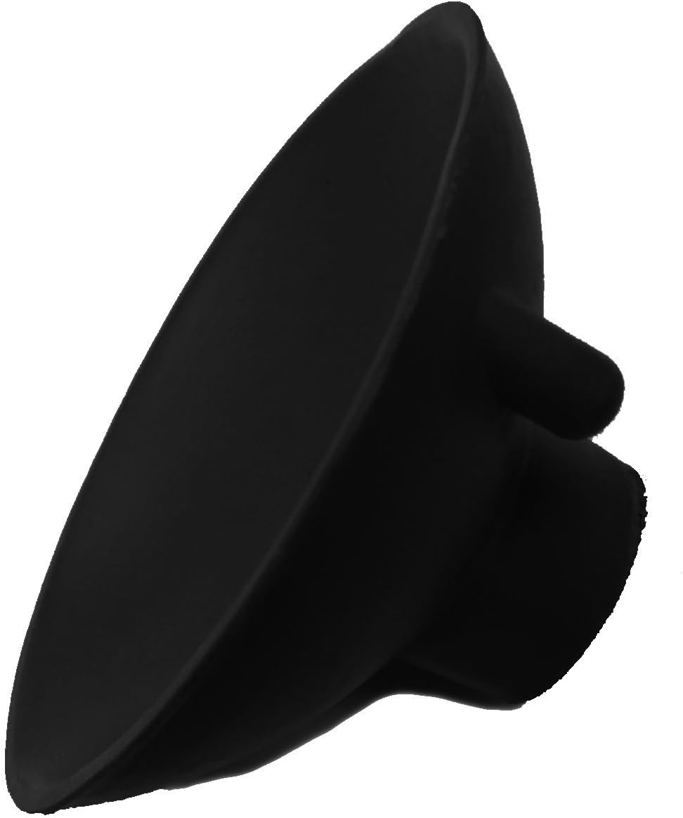 Herco 3 Diameter Heavy Duty Neoprene Female-Threaded Suction Cup - Black