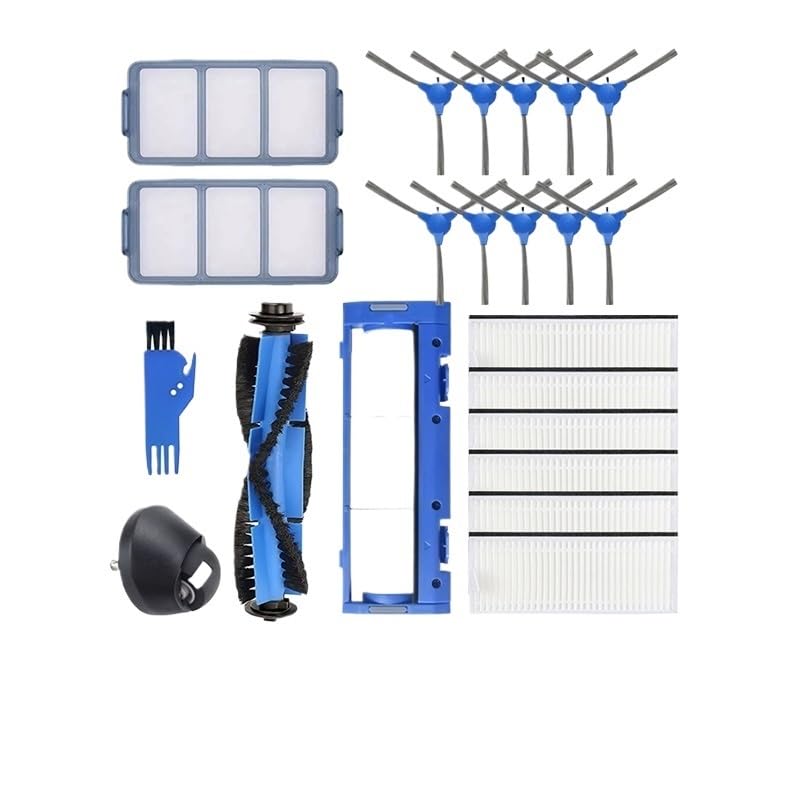 HEPA Filters Roller Side Brush Compatible with Eufy Compatible with Robovac 11S 15C 15T 30 30C 12 35C 11S Plus 25C Robotic Vacuum Parts Replacement(4pcs)(10pcs-01)