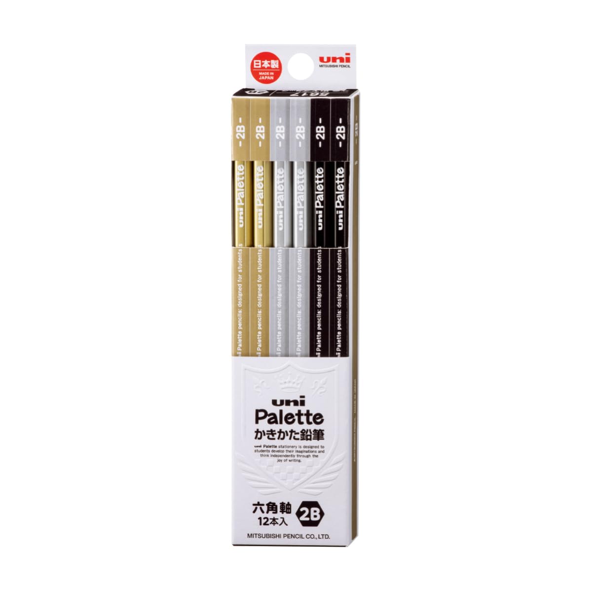 Mitsubishi Pencil K56172B Kirei Pencil Uni Palette 2B Black