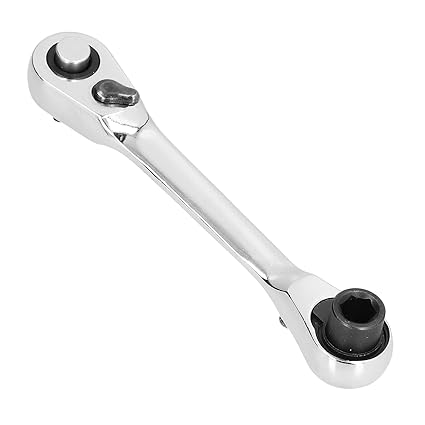 Jadeshay Socket Ratchet Wrench, Mini Socket Ratchet Wrench 1/4in 72 Teeth Quick Hex Screwdriver Bit Driver - Versatile, Efficient and Durable Tool for Small Space Operations