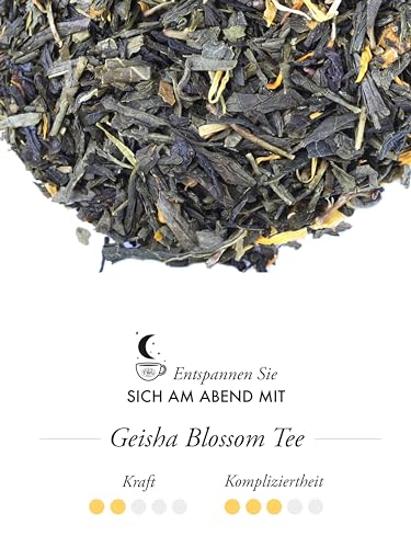 TWG Tea | Geisha Blossom Tea | Grüner Tee | Passionsfrucht- und Ringelblumenblätter | Haute Couture Dose, 100G | Geschenkset