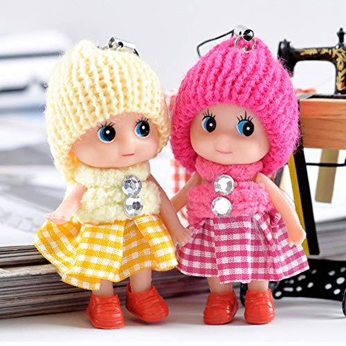 Muñecas mini de silicona DDJYP set de 10 piezas miniatura 2