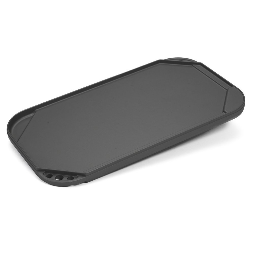 Cookware Nonstick Aluminized Steel 2 Burner Reversible Grill Griddle