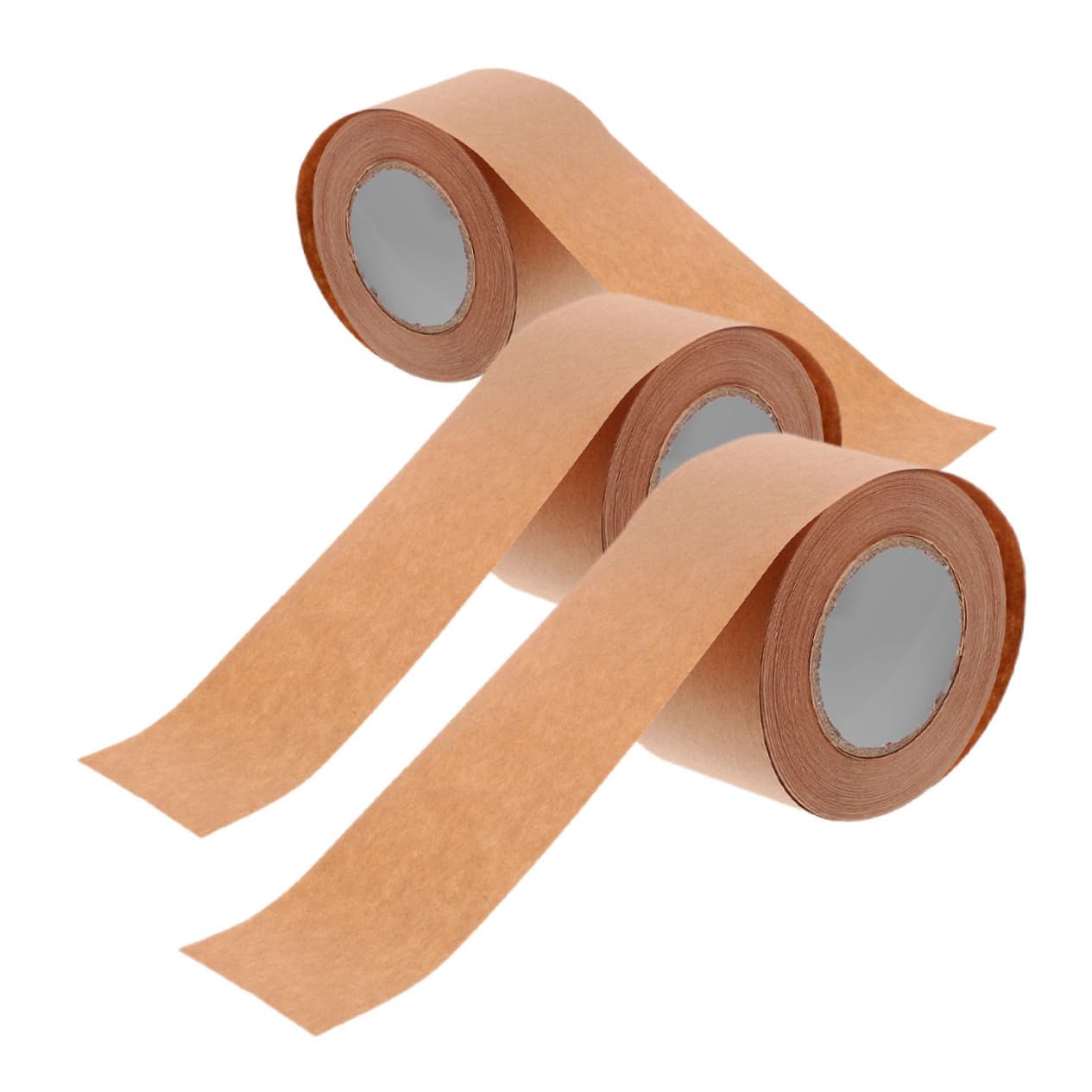 OSALADI 3 Set Nastro Di Spedizione Marrone Nastro Sigillante in Carta Nastro Gommato Marrone In Movimento Avvolgere Cucitura Avvolgimento Light Brown Carta Kraft 3 * 3