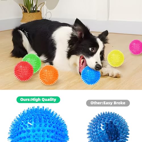 6 pelotas mordibles con sonido para perros medianos miniatura 5