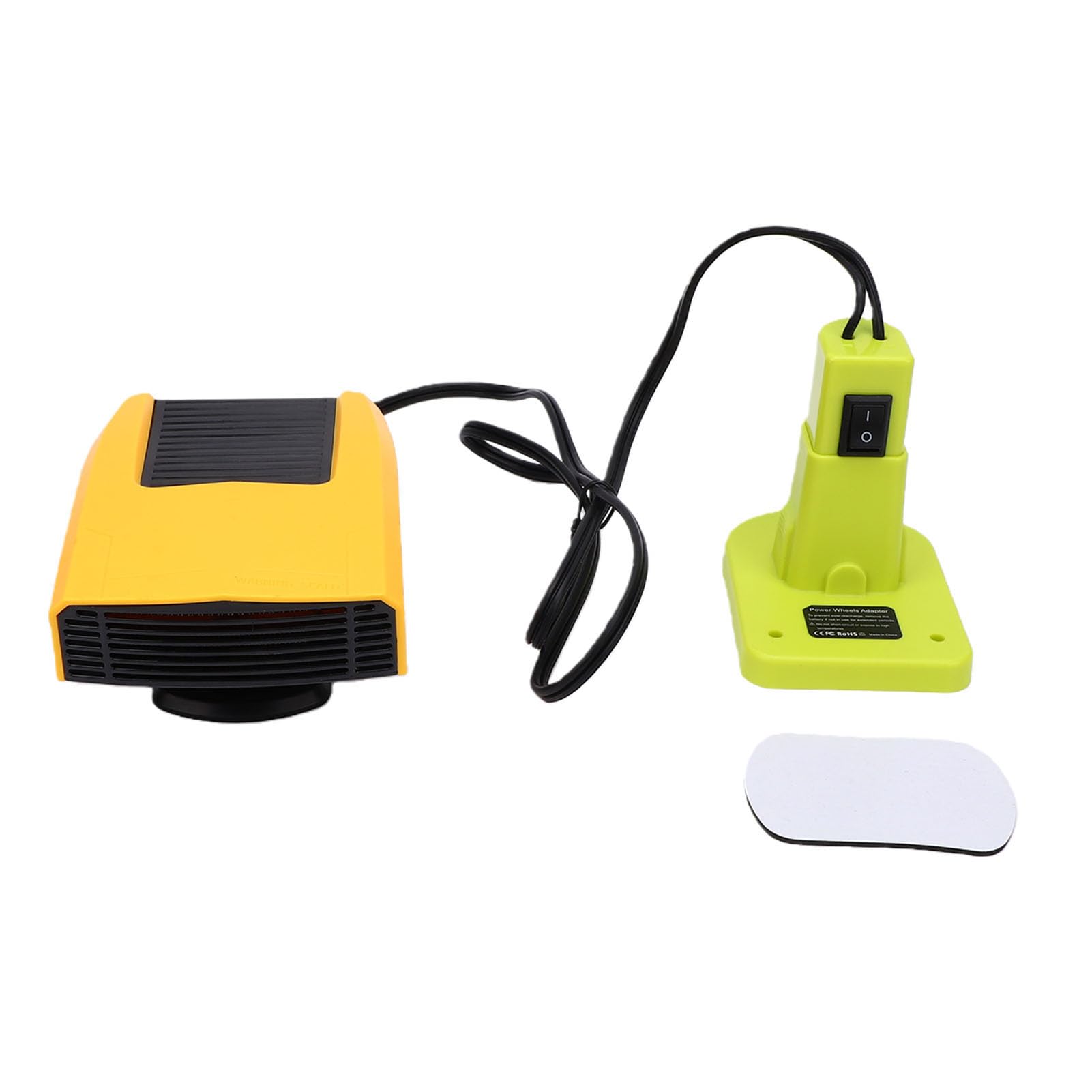 ViaGasaFamido Riscaldatore Portatile Senza Fili, Stufa Elettrica Compatta | Compatibile con Batteria Roybi 18V, 3 modalità, 2 USB, Compatto per Officina