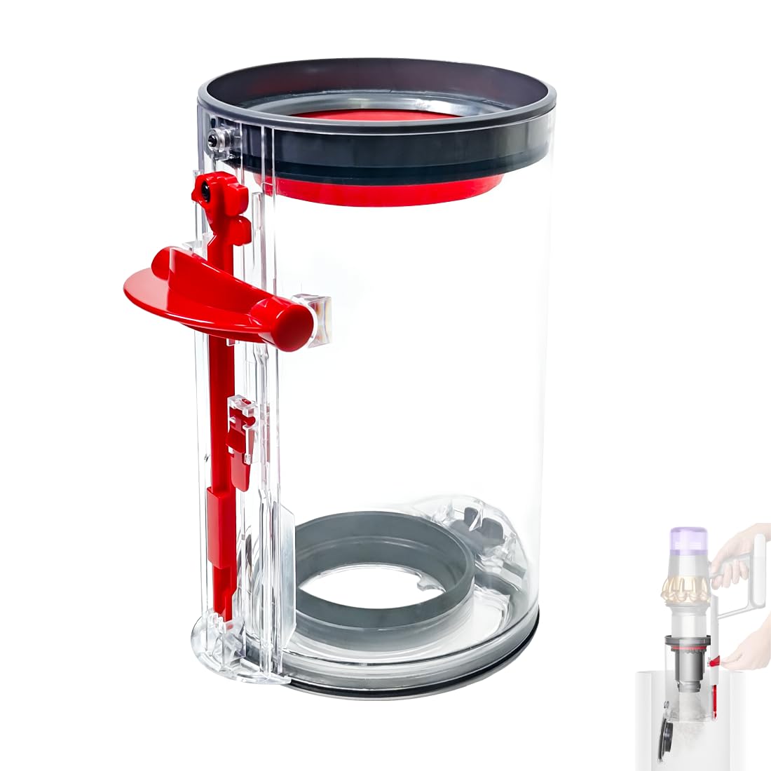 Wanvieonet Dust Bin for Dyson V11 V15, Replacement Bin for SV14 SV15 SV22, Canister, Spare Part