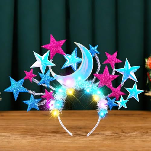 Catery New Years Headband Light Up Star Headband New...