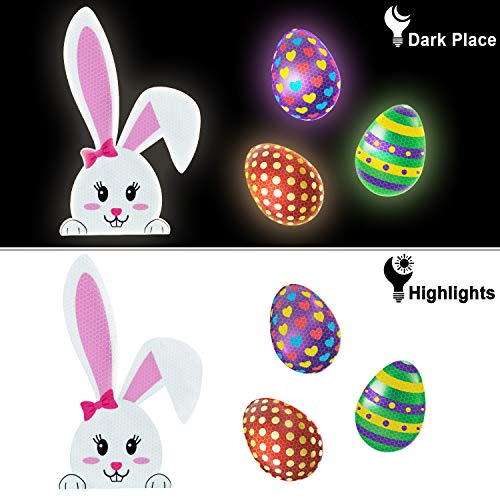 Set de 13 imanes decorativos de Pascua con huevo y conejo miniatura 4