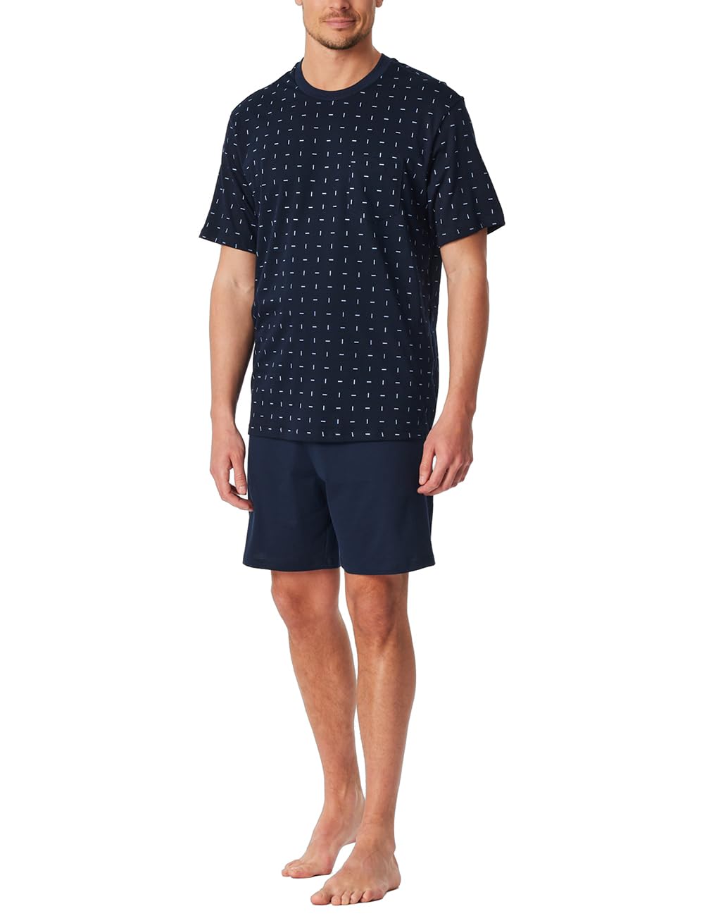 Schiesser Herren Schlafanzug kurz Rundhals - Nightwear Set