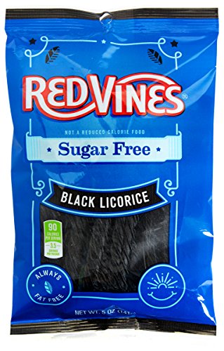 Redvines Sugar Free Vines Black Licorice 141g