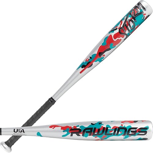 Rawlings Storm T-Ball Bat  Béisbol y sóftbol de Estados Unidos  -12  1 unidad de aluminio  2 14 barril