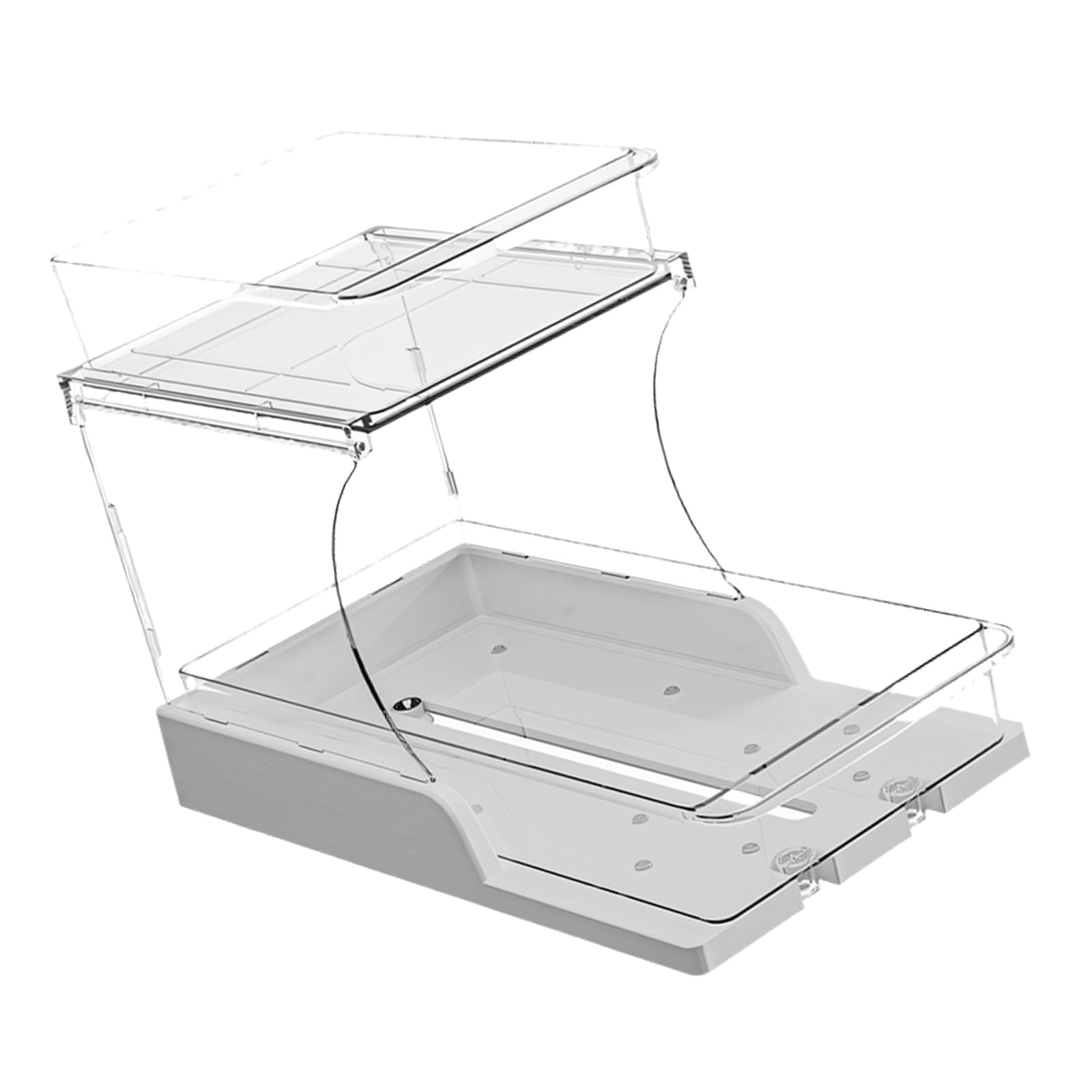 Msioytog Rotating Seasonings Rack with Double Layers Countertop Organizers Designed for Optimal Kitchen Space Utilization Kitchen Organizers