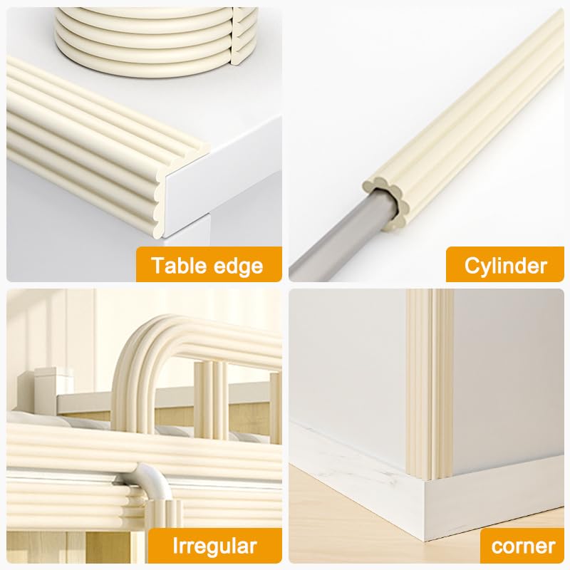 Schaumstoff Kantenschutz 8cm Breit - Selbstklebend Für Möbelecken