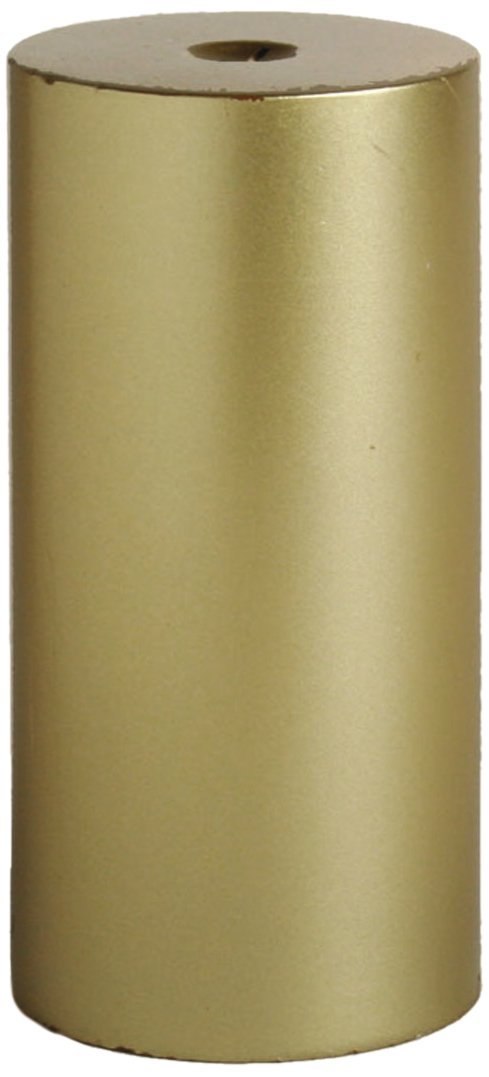 Tag 201708 Unscented Long Burning 3-Inch by 6-Inch High Quality Pillar Candle, Metalic Gold