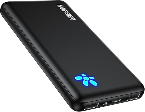 Cargador portátil de 10800 mAh ultra delgado, ligero, diseño de bolsillo de 15 W, salida para iPhone 161514, Samsung Galaxy Android, artículos