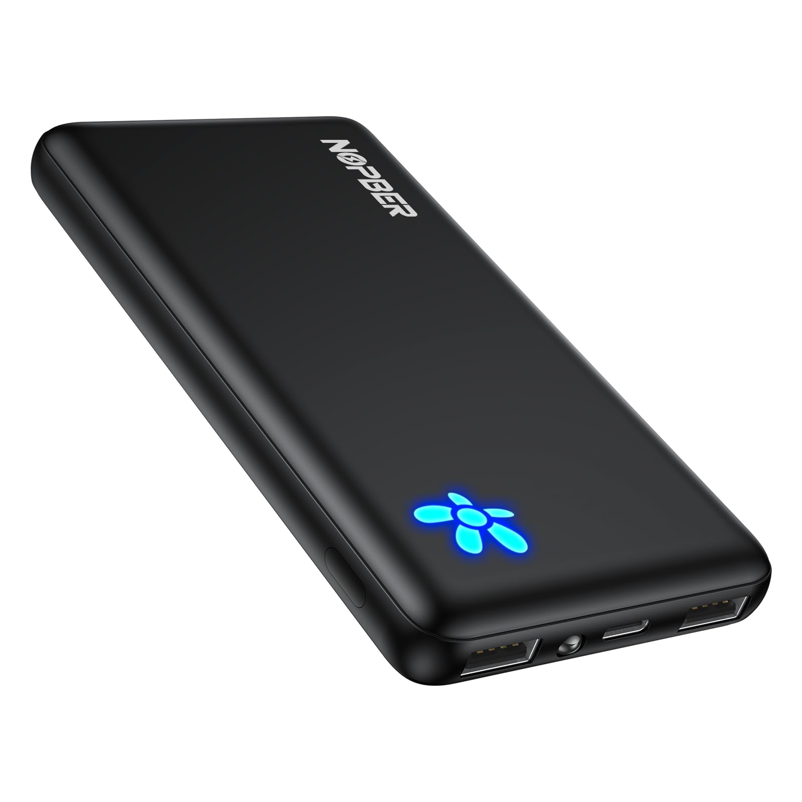 Portable Charger 10000mAh Ultra Slim Power Bank Lightweight Pocket-Sized Design 15W Output for iPhone 16 15 14 Samsung