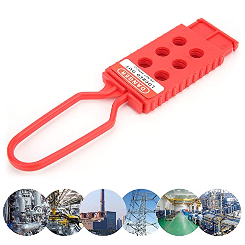Image of Shanrya Safety Lockout Hasp, 10PCS Portable Nylon Tagout Hasp Lock for Industrial Equipment Maintenance