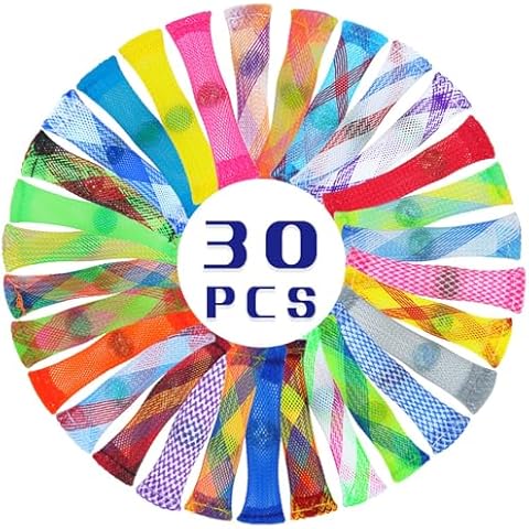 CXP Good Goods Marble Mesh Fidget Toys Stress Anxiety and Depression Relief for Adults and Children,Mixed Colors (30 Pcs) Cover