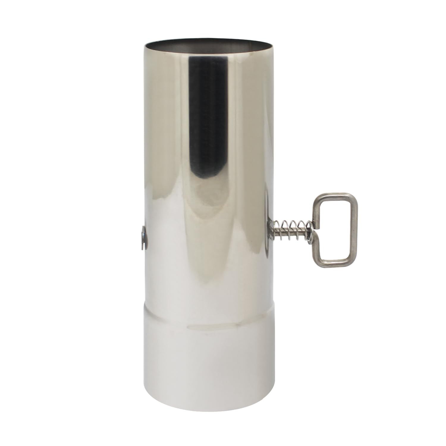 Tubo chimenea con tiro para tubos de salida de humos cocina estufa de leña tubo estufa pellet regulador de tiro válvula de mariposa compuerta regulación aire caldera de leña (H201mm OD76mm ID73mm)