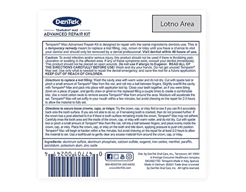 image for DenTek Temparin Max Lost Filling and Loose Cap Repair Kit | One Step F