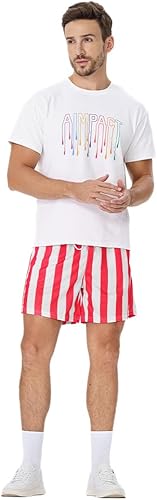 Miniatura 2 de AIMPACT Pantalones cortos con estampado gráfico para hombre, 5 pulgadas, para entrenamiento, gimnasio, correr, baloncesto, verano, playa, pantalones