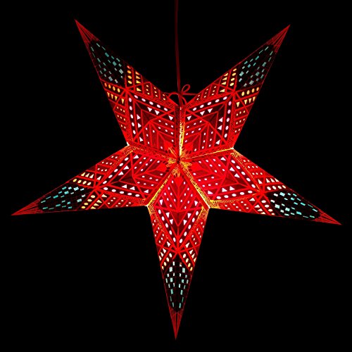 Image of Crux Paper Star Lantern with 12 Foot Power Cord Included