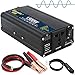 YDoo 1500W 2400W 2800W 3500W Peak Auto Onduleur à Onde sinusoïdale Pure DC 12V 24V à 220V 230V 240V AC Convertisseur de Voiture avec Prises USB AC Adaptateur de Voiture pour Caravane/Camion (1500