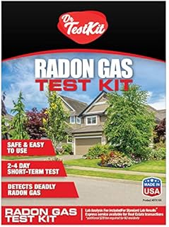 Radon Test Kit for Home - DIY Radon Test kit Includes 2 EPA Approved Radon Detectors, Radon Lab Analysis, Pre-Paid Return Mailer, Emailed Radon Results within 1 Week and Free Expert Radon Consultation