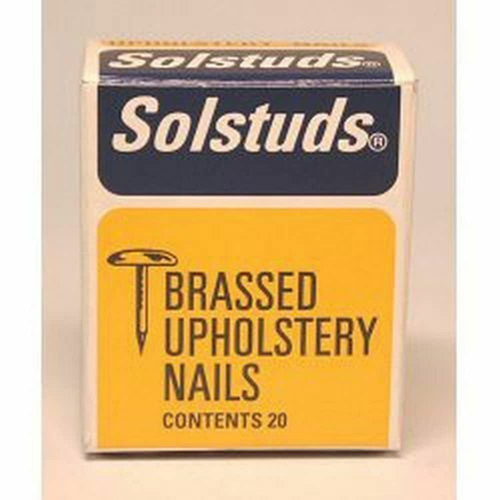 500 x Upholstery Nails Brassed Nails Studs / Pins For Upholstering Solstuds