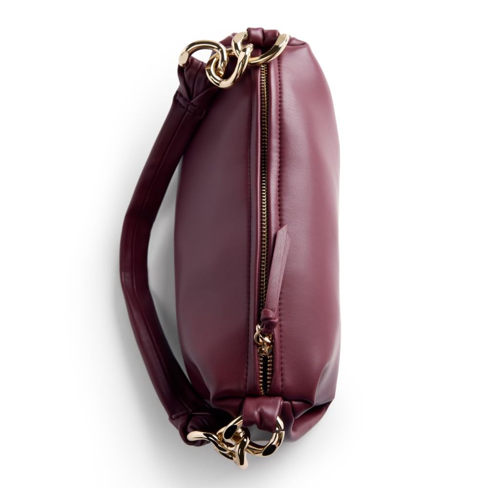 Gioseppo OGILVIE, Bolso estilo bandolera alargado, incluye asa corta y detalle eslabones en los lados para Mujer, piel sintética lisa, cierre cremallera y bolsillo interior, medidas 28,5*10,5*14,5