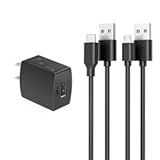 Micro USB AC Charger Fit for Tozo T6 T8 T5, Treblab FX100 HD77 HD7 X5 XR700 XR800 XR500 N8 XR100 Xfit XGO X5 White Z2 BT5 xRun Bluetooth Speakers Power Cord Adapter Supply