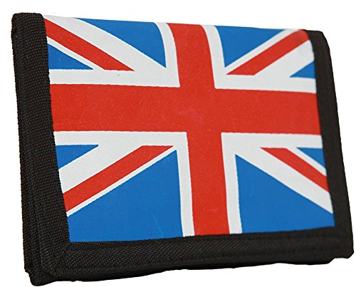 Union Jack British Wallet w/Chain