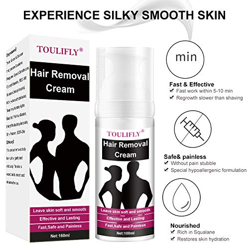 Hair Removal Cream,Depilatory Cream,Painless Women Men Hair Remover Cream for Underarms Arms Legs Bikini Area Whole Body Hair Removal Cream